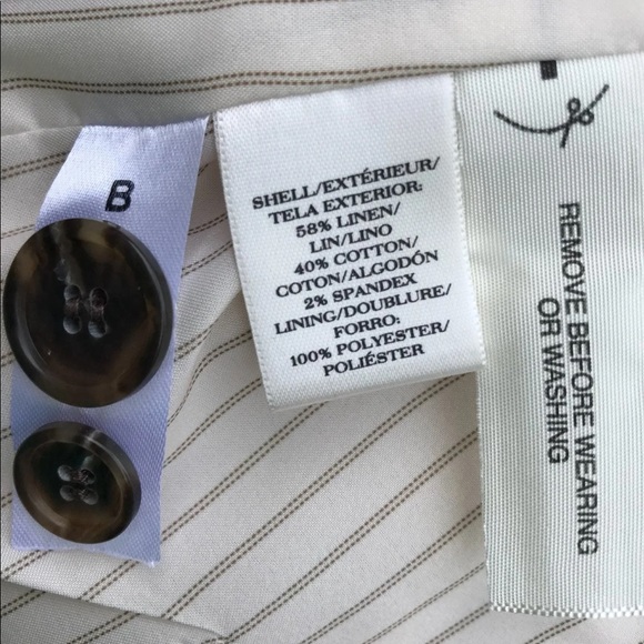 Ann Taylor Linen Blend Jacket - Sz. 8P - Picture 5 of 6